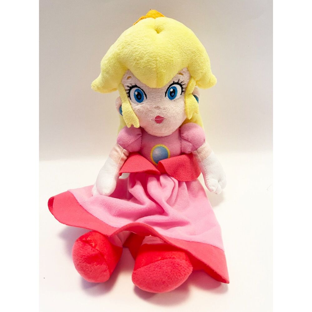 Super Mario Princess Peach Plush Doll 12" Nintendo 2023 Good Stuff Pink Dress